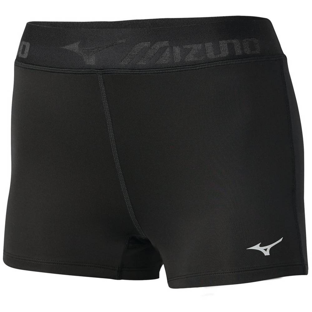 Damske Legíny Mizuno Impulse Core Short Bezecke Čierne Vypredaj DAYK85942